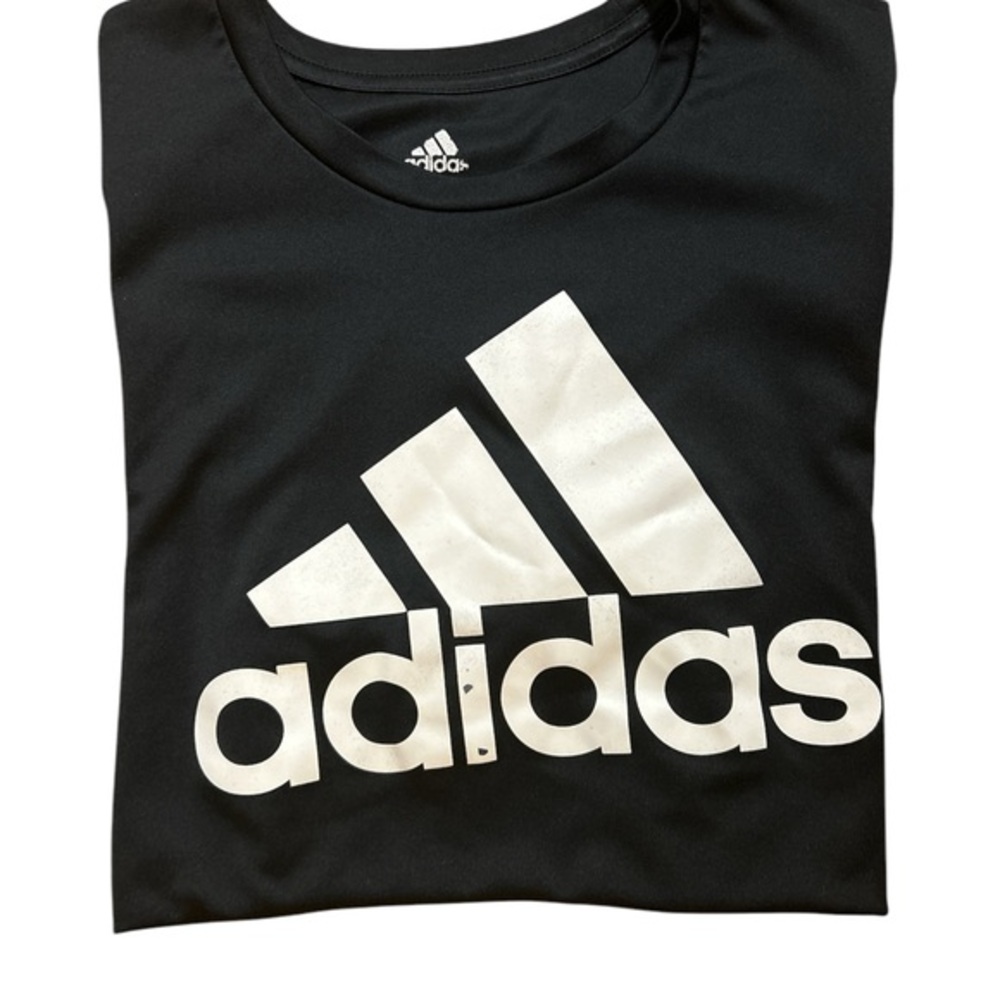 Adidas Black T-Shirt with Logo Adidas sports T-shirt with logo, size XL